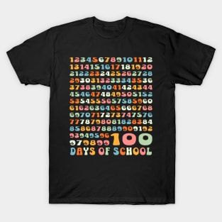 100 Days Math Numbers 100Th Day Of School Teacher Kids T-Shirt